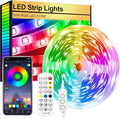 Led Strip Lights,2m Light Strips Flexible 5050 RGB Colour Led Lights for Bedroom,TV Music Sync Color Changing Lights for Room Party