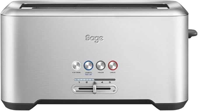 Sage - The 'A Bit More' Toaster 4 Slice, Brushed Stainless Steel