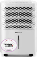 Pro Breeze® 12L/Day Dehumidifier with Automatic Humidity Sensor & Display, 24-hour Timer, Laundry Drying, Continuous Drainage - WINNER OF THE WHICH? BEST BUY AWARD