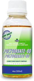 Polysorbate 80 liquid (TWEEN 80) (120ml)- |no adulterants, cosmetic grade cGMP quality| used as emulsifiers, excipient, surfactants, lotioncrafter