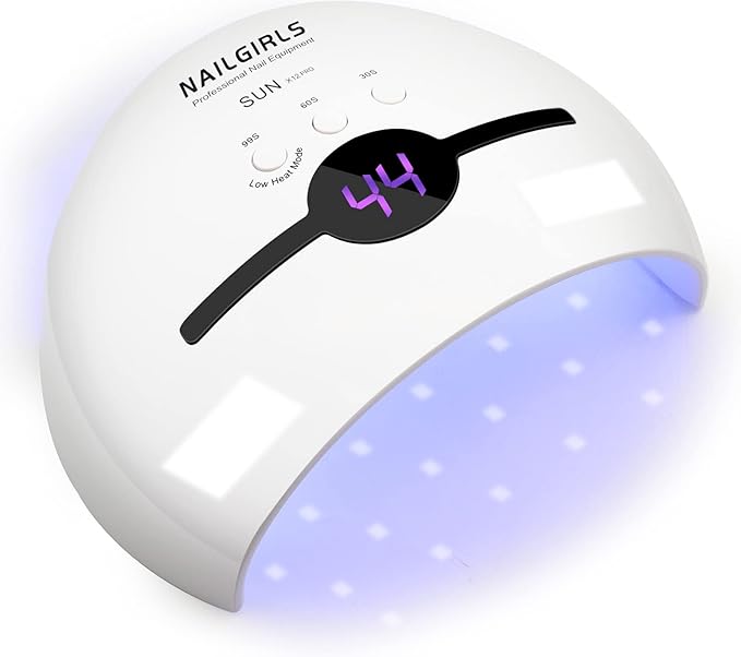 NAILGIRLS Portable Gel UV LED Nail Lamp, 48W LED UV Nail Lamp for Gel Nails Polish Manicure & Pedicure, Professional Salon Curing Lamp with 3 Timer Setting Modes Smart Sensor