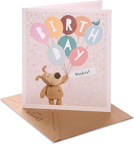 Boofle | Birthday Card | Happy Birthday Gifts | Her/Him | Cute Design | With Envelope | 165 x 190 mm