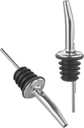 Tala Stainless Steel Oil Pourers, Drip-Free Spout for Olive Oil, Vinegar & Dressings, Reusable Bottle Pourer for Precision ControlLeakproof & Rust-Resistant, Set of 2