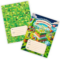 Huxters 14 pcs Video Gaming Birthday Kids' Party Invitations for Boys Game Theme Party-Invites Childrens Parties Supplies Block Themed Survival Mode Double-Sided (MC Gamer)