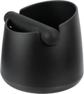 Coffee Knock Box, Coffee Grounds Container, Espresso Grounds Bin Knock Box, Barista Coffee Grind Bin Knock Out Box with Removable Metal Knock Bar & Non-Slip Base, Coffee Machine Accessories