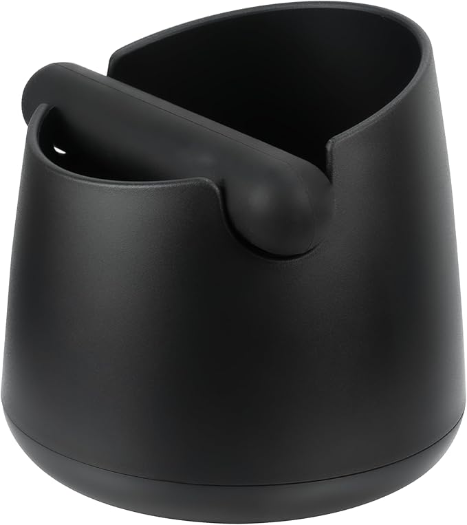 Coffee Knock Box, Coffee Grounds Container, Espresso Grounds Bin Knock Box, Barista Coffee Grind Bin Knock Out Box with Removable Metal Knock Bar & Non-Slip Base, Coffee Machine Accessories