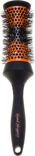 Denman (Medium) Thermo Ceramic Hourglass Hot Curl Brush - Hair Curling Brush for Blow-Drying, Straightening, Defined Curls, Volume & Root-Lift - Orange & Black, (DHH3)