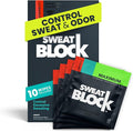 SweatBlock Clinical Strength Deodorant Antiperspirant Wipes - Treat Hyperhidrosis & Excessive Sweat - Men Women & Teens - 7 Days of Sweat Protection Per Wipe - Dermatologist Tested Unscented 10 ct