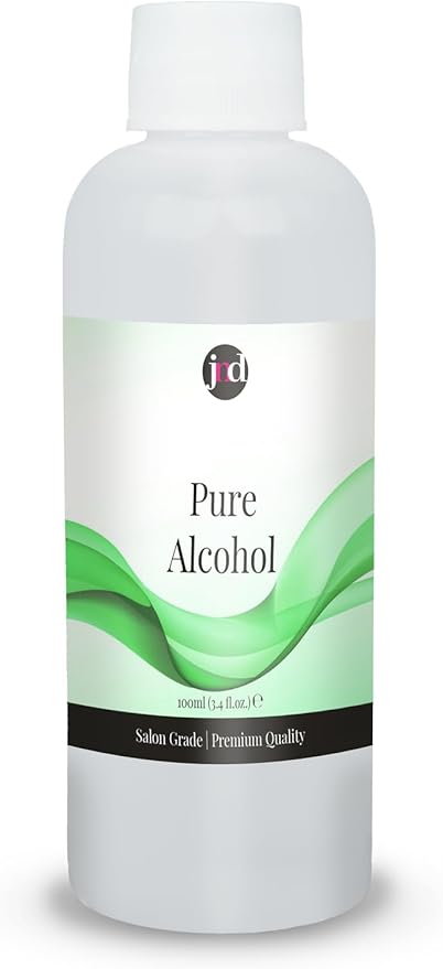 100% Pure Alcohol Prep & Wipe Cleanser Nail Gel Polish Residue Remover (100ml)