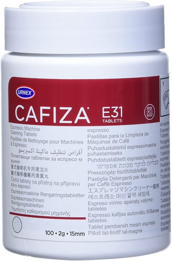 Urnex Cafiza Espresso Machine Cleaning Tablets, Pack of 100