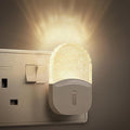 Emeritpro Night Light Plug in Wall, Plug in Night Lighting with Dusk to Dawn Sensor, Adjustable Brightness 0-50LM, 0.5W Low Energy, Warm White Night Light Kids for Hallway Bathroom Bedroom,1Pack[Energy Class F]