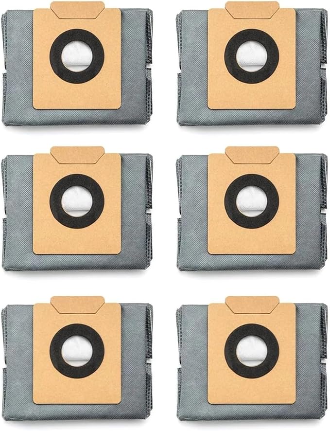 eufy 6-Pack Large Capacity Dust Bags Compatible with X10 Pro Omni Robot Vacuum and X8 Pro with Self-Empty Station