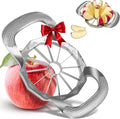 Apple Slicer, Apple Corer, All-Metal Construction Apple Slicer and Corer with 12 Stainless Steel Blades, Large Apple Cutter for Up to 4 Inches Apples with Comfortable Wider Non-Slip Handle