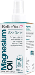 BetterYou Magnesium Supplement, High Strength Magnesium Oil Spray | Natural Vegan Magnesium Chloride Liquid for Sleep, Muscle Recovery Use for Feet and Legs, 600 Sprays, Made in UK