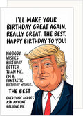 Edition Seidel Premium Birthday Card with Envelope Greeting Happy Birthday for Him or Her Friend Bestie Man Woman Husband Wife Colleagues America Funny Quote (G3689 SW024)