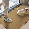LEKEEPGO Mat 43 x 75 cm Non-Slip Indoor Entrance Rubber Backing Washable Absorbent Low-Profile Doormat Resist Dirt Door