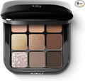 KIKO Milano Glamour Multi Finish Eyeshadow Palette 01 | Palette With 9 Eyeshadows In Different Finishes, 01 Earth Tones