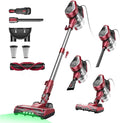 Vexilar Blitz C8 Corded Vacuum Cleaner,Powerful 600W 60KPa Lightweigh Vacuum Cleaner with LED,7M Cord,1.5L Dustbin Self-Standing Vacuum,6-in-1 Handheld Stick Vacuum for Hardwood,Pet Hair, Carpets[Energy Class A+++]