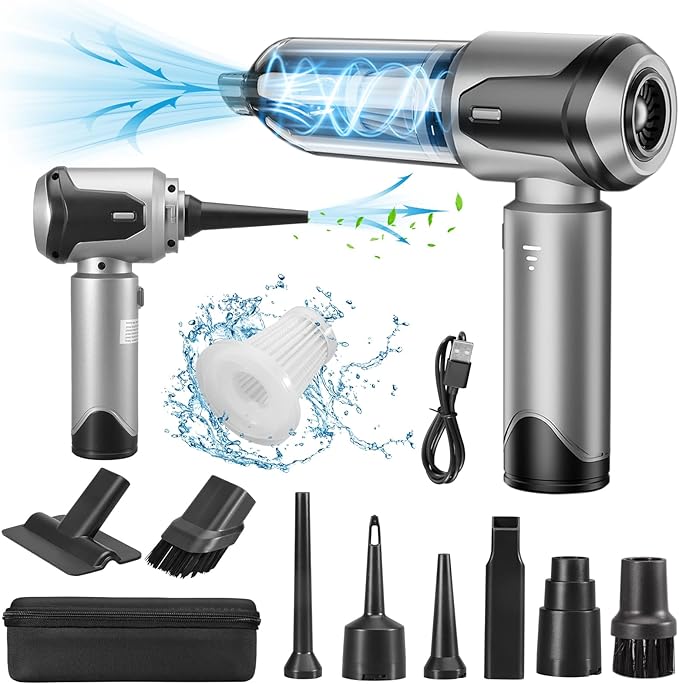 Handheld Vacuum Cleaner, 22000Pa Powerful Car Vacuum Cleaner, Cordless Lightweight Mini Vacuum Air Duster, Portable Rechargeable Vacuum for Car, Home, Kitchen