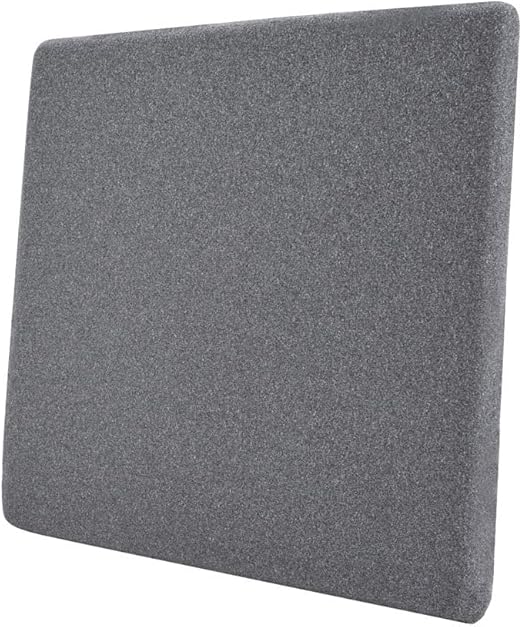 Amazon Basics Memory Foam Seat Cushion - Gray, Square, 37.6 x 38 cm
