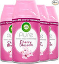 Air Wick Automatic Air Freshener Freshmatic Spray Refills, Cherry Blossom, Pack 4 x 250ml, Natural Essential Oils, Last up to 280 days, Air freshener
