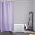 Furlinic Shower Curtain Anti Mould Resistant Waterproof Purple Bathroom Curtains Washable Polyester Fabric 90x180cm with Weight Tape for Bath Wet Room 35x72 Inch.