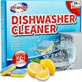 Dishwasher Cleaner Tablets - 24 Pack Powerful Descaling and Refreshing Pods, Deep Cleaning for Dish Washer Machine, Heavy Duty for Sparkling Clean - Yearly Supply.