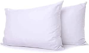 Soft Poly Cotton Hotel Pillows 2 Pack, Designed For Ultimate Luxury Sleep Experience, Breathable Premium Quality Hotel Pillow (2)
