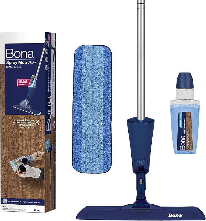 Bona Spray Mop Air Kit for Wood Floors, Blue
