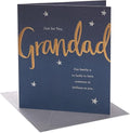 UK Greetings | Birthday Card for Grandad | Happy Birthday Gifts | Him, Boys, Men | Gold Text Design | With Envelope | 165 x 190 mm