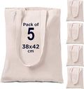 CENTRIX Natural Cotton 15 X 16 inch reusable grocery bags, 5.5 oz cotton canvas tote, eco friendly super strong washable great choice for promotion branding and gift