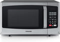 Toshiba 800w 23L Microwave Oven with Digital Display, Auto Defrost, One-Touch Express Cook, 6 Pre-Programmed Auto Cook Settings, and Easy Clean - Stainless Steel Door Handle Microwave - ML-EM23P(SS)