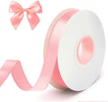10mm Pink Ribbon for Gift Wrap, 22m Long Fabric Thick Ribbon for Handmade Birthday Mother's Day Father's Day Christmas Valentine's Day Wedding Party Engagement Decoration