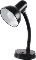 HOMELIFE 35w 'Classic' Flexi Desk Lamp with Versatile Flexible Neck - Integral On/Off Switch - Approx. 34cm Height - L958BK - Onyx Black