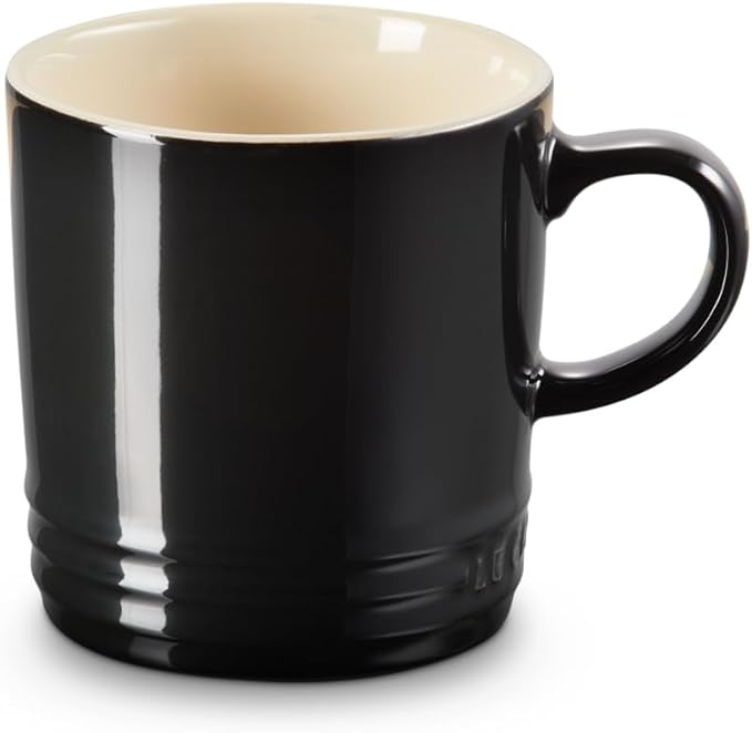 LE CREUSET Stoneware Coffee Mug, 350 ml, Black Onyx, 70302351400002