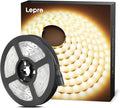 Lepro 5M Warm White LED Strip (No Power Plug), 2300lm 3000K 12V LED Tape, 300 2835 LEDs, Stick on LED Lights for Bedroom, Kitchen Cabinet, Under Cupboard, DIY and More (12V Power Supply Needed)