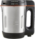Morphy Richards Compact Soup Maker 501021 Stainless Steel, Black & Stainless Steel, 1 Litre, 900 W
