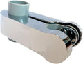 Aqualisa Pinch Grip sliding handset holder - 25mm - Chrome/Grey