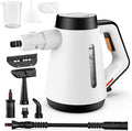 Handheld Steam Cleaner, 400ml Pressurized Multi-Purpose Steam Cleaner with 9pcs Accessories,Chemical Free Steam Cleaners for Home Use,Cleaning Floor,Tile,Windows,Couch,Grout (White)
