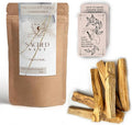 Sacred Nest Extra Premium Palo Santo & MP3 Ritual | 50g SERFOR Certified Smudging Sticks | 6X Chunky, High Resin Smudging Wood |Wild Harvested, Peruvian Smudge Sticks | Energy Cleansing Incense Sticks