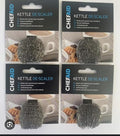 4 X Chef Aid Stainless Steel Doughnut Kettle Descaler, Silver