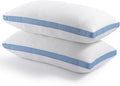 2 Pack Shredded Memory Foam Pillow for Restful Sleep，Hypoallergenic and Cooling，Machine Washable,Standard Size（48x74cm,1 Pair）
