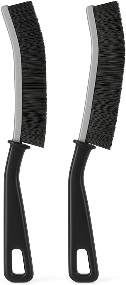 Crevice Cleaning Brush Pack of 2 Hard Bristle Gap Brushes for Household Use Grout Cleaner Small Hard-Bristled Tools for Home, Kitchen, Bathrooms, Tiles, Window Grooves