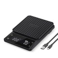 Bemece Digital Coffee Scales with Timer,0.1g/3KG High Precision Kitchen Scale with Large LED Display, IPX6Waterproof Electronic Food Weighing Espresso Scale(Type C Charging)