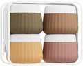 Travel Containers for Toiletries 4 Pack, TSA Approved Travel Size Toiletries, Portable Size Containers, With Clear Bag Leak Proof Silicone Jars, Essentials Creams Jars Carrying Small Items