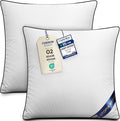 Utopia Bedding Cushion Inner Pads (Pack of 2), 45x45 cm (18 x 18 inches) Cushion Stuffer Inserts, Hollowfibre Piping Pillows (White)