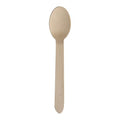 ABENA Gastro-Line 16cm Wooden Disposable Spoons, The Eco-Labelled Wooden Cutlery Choice for your Disposable Cutlery, 100% Compostable Birchwood from Certified Ethical Forests (Pack of 100)