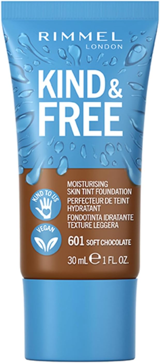 Rimmel Kind + Free Moisturising Skin Tint Foundation, Soft Chocolate 601