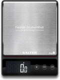 Heston Blumenthal Precision by Salter Digital Kitchen Scales - Premium Compact Baking/Cooking Scale, For Weighing Food/Coffee and Liquid, 0.5 g Increments, Slim, Stainless Steel/Black