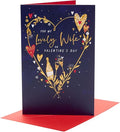 UK Greetings | Valentine's Day Card for Wife | I Love You Presents | Her, Girls, Women | With Envelope | 14.9cm x 22.9cm